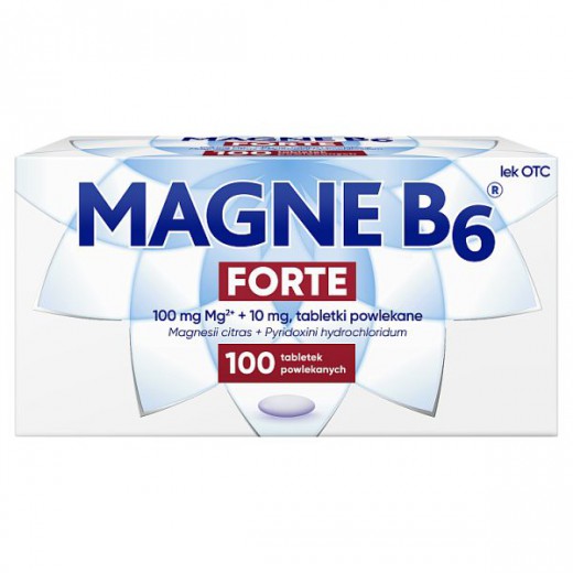Magne B6 Forte 100 mg + 10 mg, 100 tabletek powlekanych