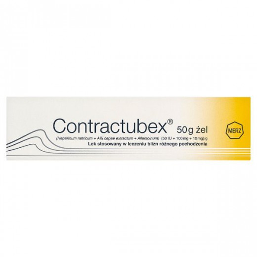Contractubex (50 j.m. +100 mg + 10 mg)/ g, żel na blizny, 50 g