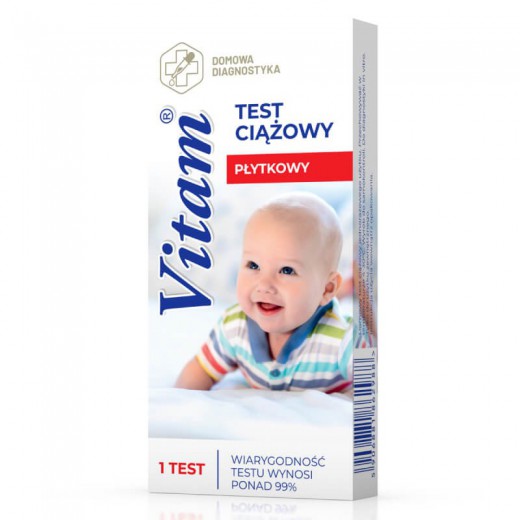 VITAM płytkowy test ciążowy, 1 sztuka