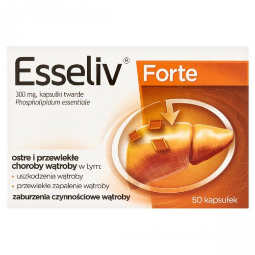 Esseliv Forte 300 mg, 50 kapsułek twardych