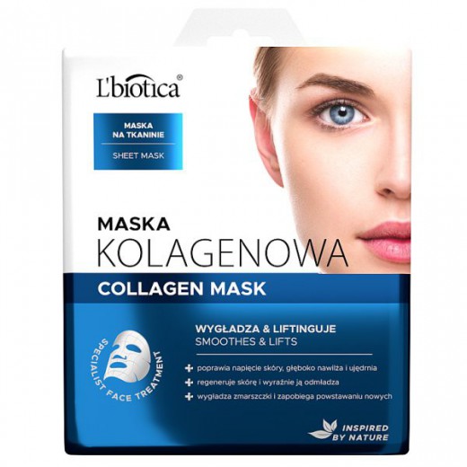 L'Biotica Home Spa, maska kolagenowa, 23 ml