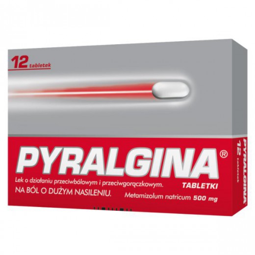 Pyralgina 500 mg, 12 tabletek