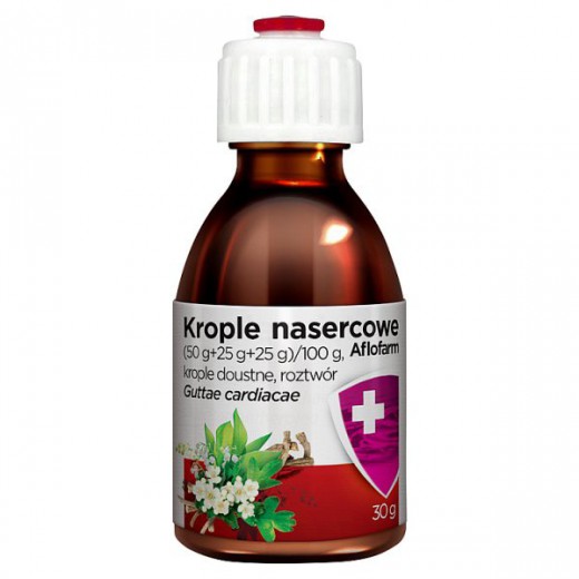 Krople nasercowe , łagodzące objawy niewydolności serca, 30 g