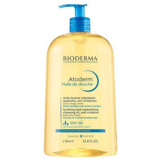 Bioderma Atoderm Huile de Douche, ultra-odżywczy olejek pod prysznic, 1 l