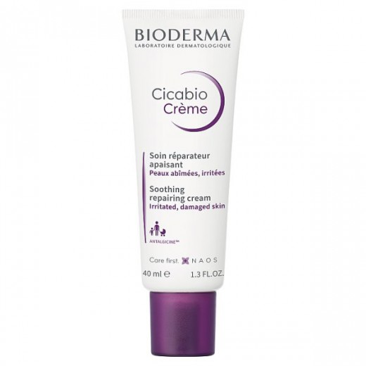 Bioderma Cicabio Creme, krem łagodząco-odbudowujący, skóra podrażniona, 40 ml