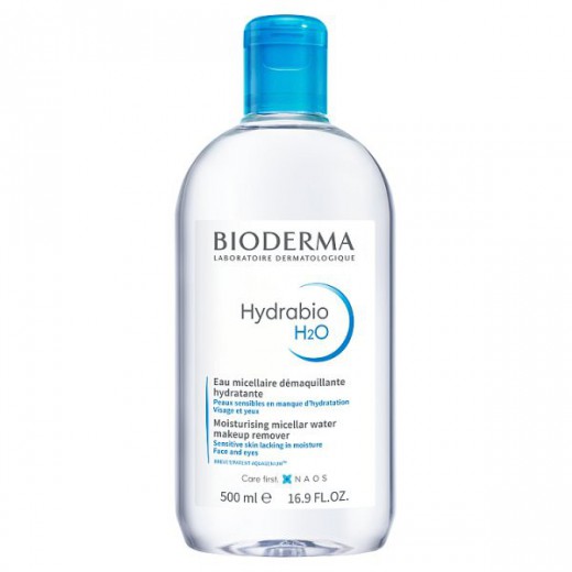 Bioderma Hydrabio H2O, nawilżający płyn micelarny do demakijażu, skóra odwodniona, 500 ml