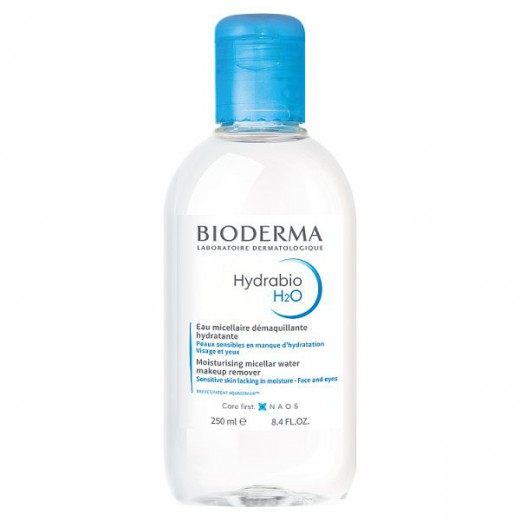 Bioderma Hydrabio H2O, nawilżający płyn micelarny do demakijażu, skóra odwodniona, 250 ml