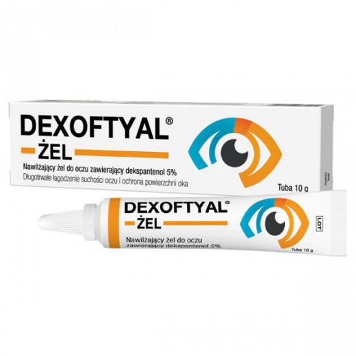 Dexoftyal, nawilżający żel do oczu zawierający dekspantenol 5%, 10 g