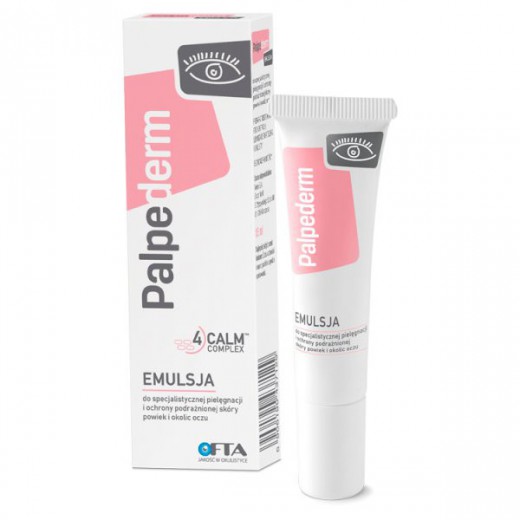 Palpederm, emulsja do pielęgnacji podrażnionej skóry powiek i okolic oczu, 15ml