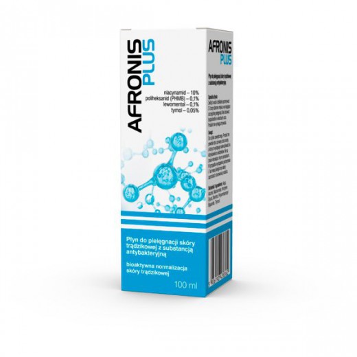Afronis Plus, płyn do pielęgnacji skóry trądzikowej z substancją antybakteryjną, 100 g