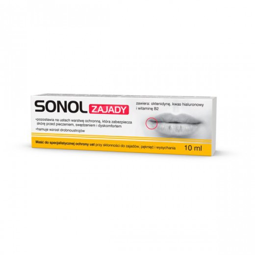 Sonol Zajady, maść do ust, 10 ml