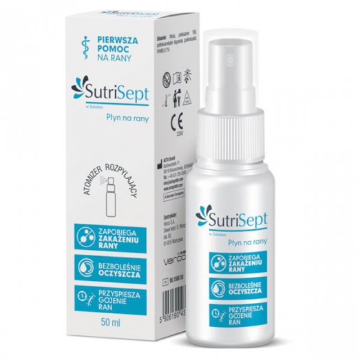 SutriSept, płyn na rany, atomizer, 50 ml