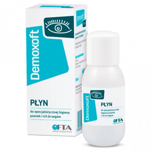 Demoxoft, płyn do specjalistycznej pielęgnacji i oczyszczania podrażnionej skóry powiek, 100ml