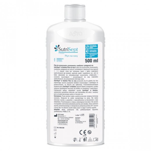 SutriSept, płyn na rany, 500 ml