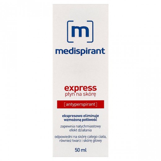 Medispirant Express, płyn na skórę, antyperspirant, 50 ml