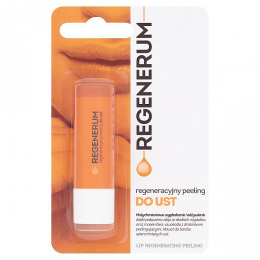 Regenerum, peeling regeneracyjny do ust, wygładzenie i odżywienie, 5 g