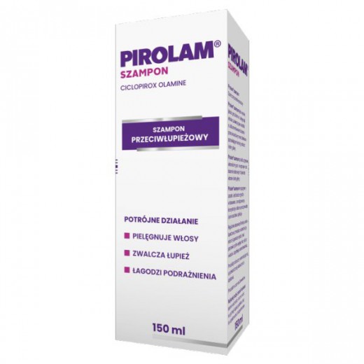 Pirolam, szampon przeciwłupieżowy z witaminami A + E, 150 ml