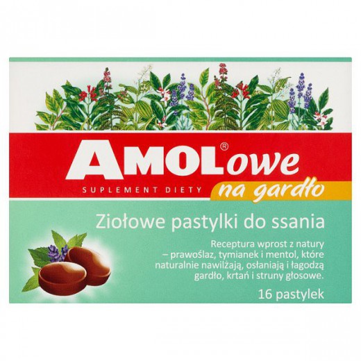 Amolowe na gardło, 16 pastylek