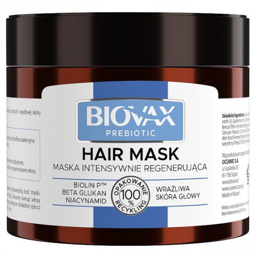 Biovax Prebiotic, maska intensywnie regenerująca, 250 ml