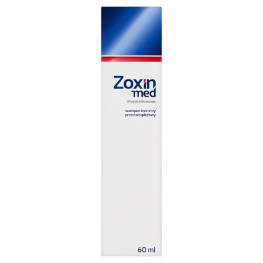Zoxin-med 20 mg/ ml, szampon leczniczy przeciwłupieżowy, 60 ml