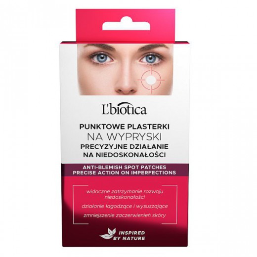 L'Biotica Home Spa, punktowe plasterki na wypryski, 3 x 12 sztuk