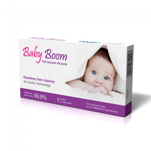Test ciążowy BABY BOOM kasetowy, 1 sztuka