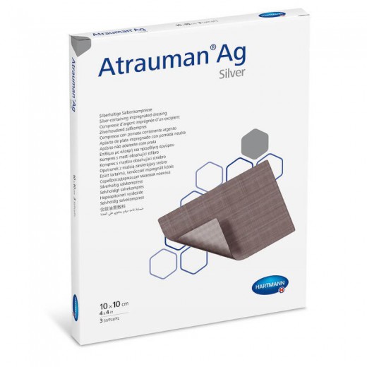 Opatrunek ATRAUMAN AG z maścią, jałowy, 10cmx20cm, 1 sztuka