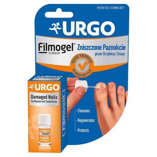 Urgo Filmogel Zniszczone paznokcie przez grzybicę i urazy, plaster w płynie 3,3 ml