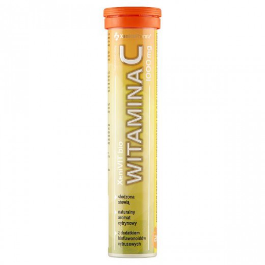 Xenivit Bio, Witamina C 1000, 20 tabletek musujących