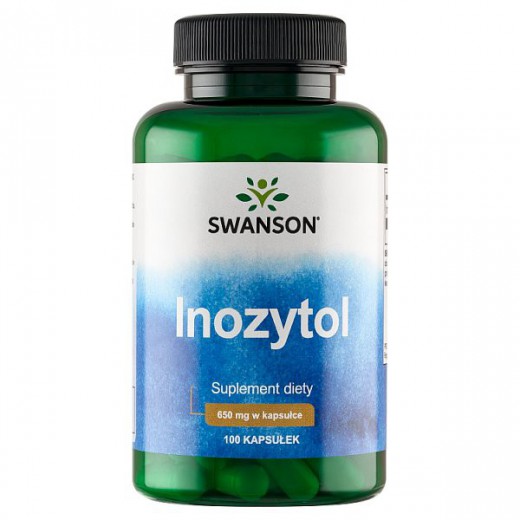 Swanson Inositol, inozytol, 100 kapsułek