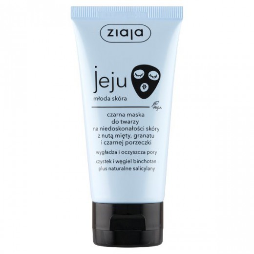 Ziaja Jeju, maska czarna do twarzy na niedoskonałości skóry, 50 ml