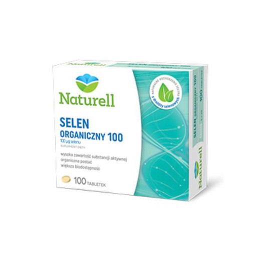 NATURELL, Selen Organiczny 100, 100 tabletek