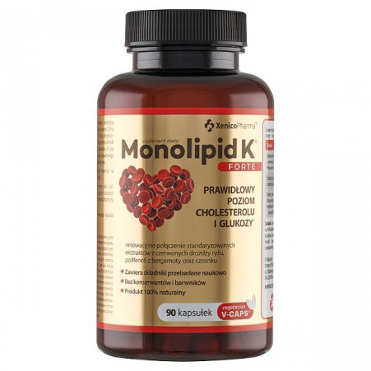 Monolipid K Forte, 90 kapsułek wegetariańskich