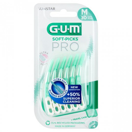 Sunstar Gum Soft-Pick Pro, gumowe szczoteczki międzyzębowe, rozmiar M, 1 opakowanie