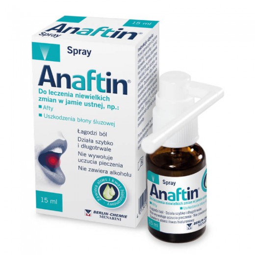 Anaftin, spray na afty, 15ml