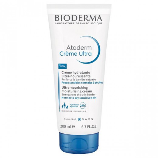 Bioderma Atoderm Creme Ultra, ultra-odżywczy krem nawilżający do ciała, skóra normalna, sucha i wrażliwa, 200 ml