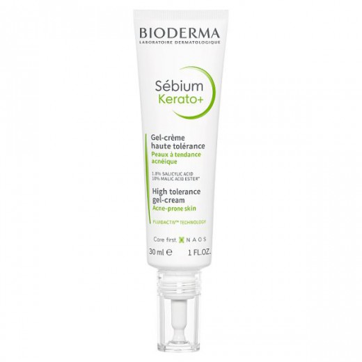 Bioderma Sebium Kerato+, żel-krem przeciw niedoskonałościom do cery trądzikowej, 30 ml