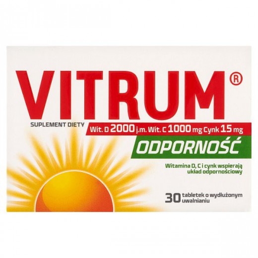 Vitrum Odporność, 30 tabletek o wydłużonym uwalnianiu