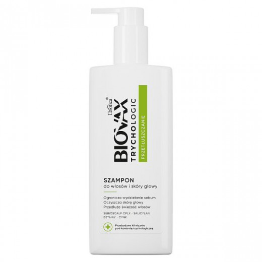 Biovax Trychologic Przetłuszczanie, szampon do włosów i skóry głowy, 200 ml