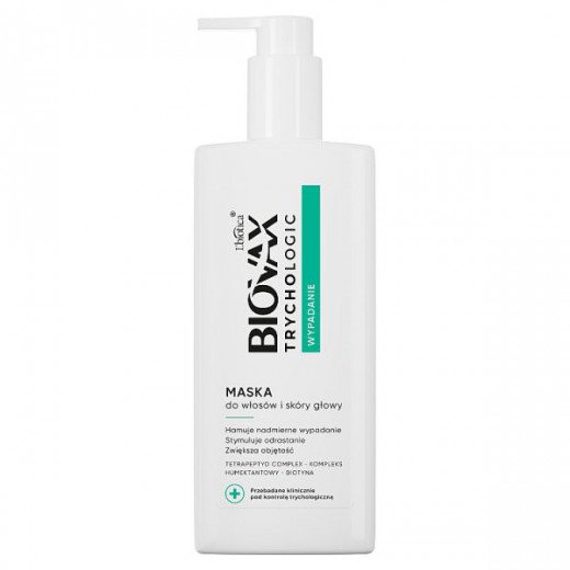 Biovax Trychologic Wypadanie, maska do włosów i skóry głowy, 200 ml