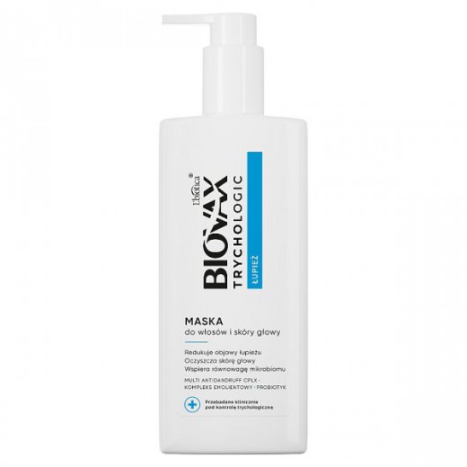 Biovax Trychologic Łupież, maska do włosów i skóry głowy, 200 ml