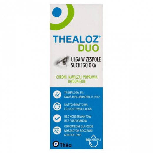 Thealoz Duo 3% + 0,15%, krople do oczu, 10 ml