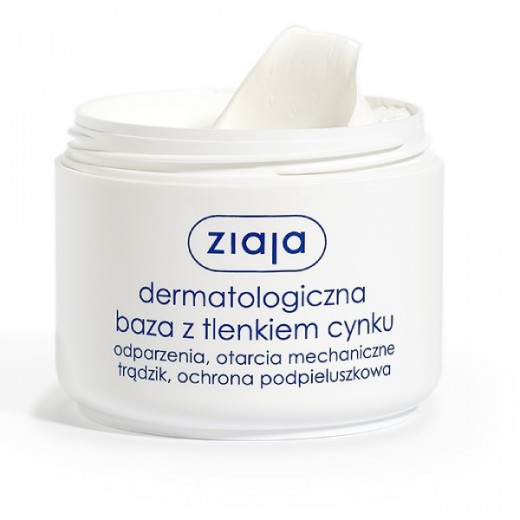 Ziaja, dermatologiczna baza z tlenkiem cynku, 80 g