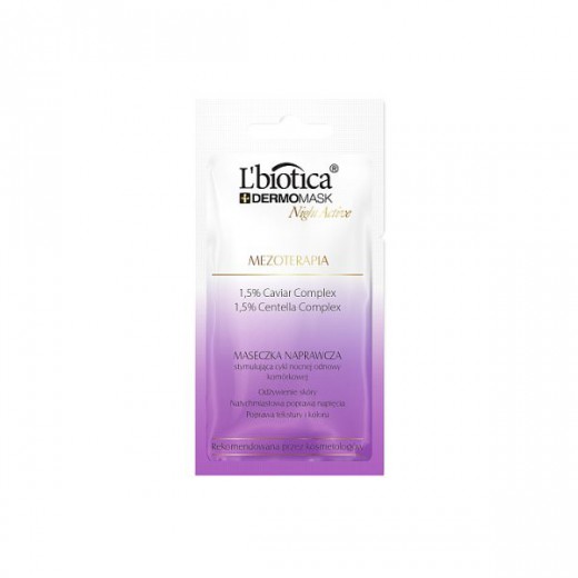 L'Biotica Dermomask, maseczka naprawcza, Mezoterapia, 12 ml