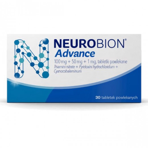 Neurobion Advance 100 mg + 50 mg + 1 mg, 30 tabletek powlekanych