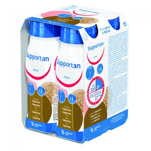 Supportan Drink, smak cappuccino, 4 x 200 ml