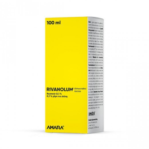 Rivanolum roztwór 0,1%, płyn na skórę, 100 ml