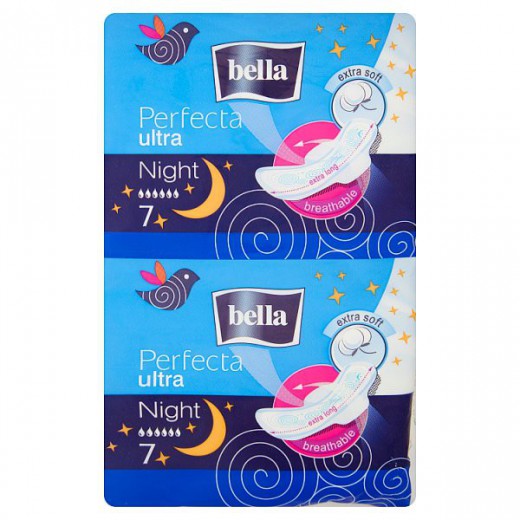 Bella Ultra Podpaski Extra Night, Podpaski higieniczne, 14 sztuk