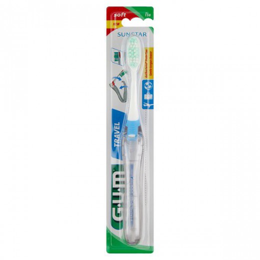 Sunstar Gum Travel, szczoteczka do zębów, soft, 1 sztuka