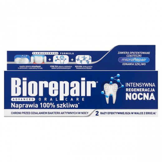 Biorepair Intensive Night Repair, pasta do zębów, 75 ml